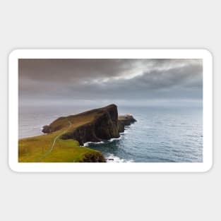 Evening at Neist Point Lighthouse Sticker